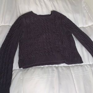 Kendall & Kylie Blue Cropped Sweater